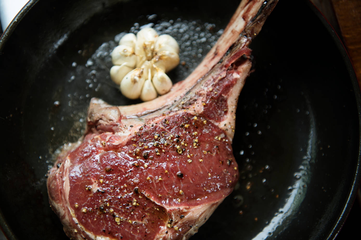 Close up of beef cooking food photography recipe idea